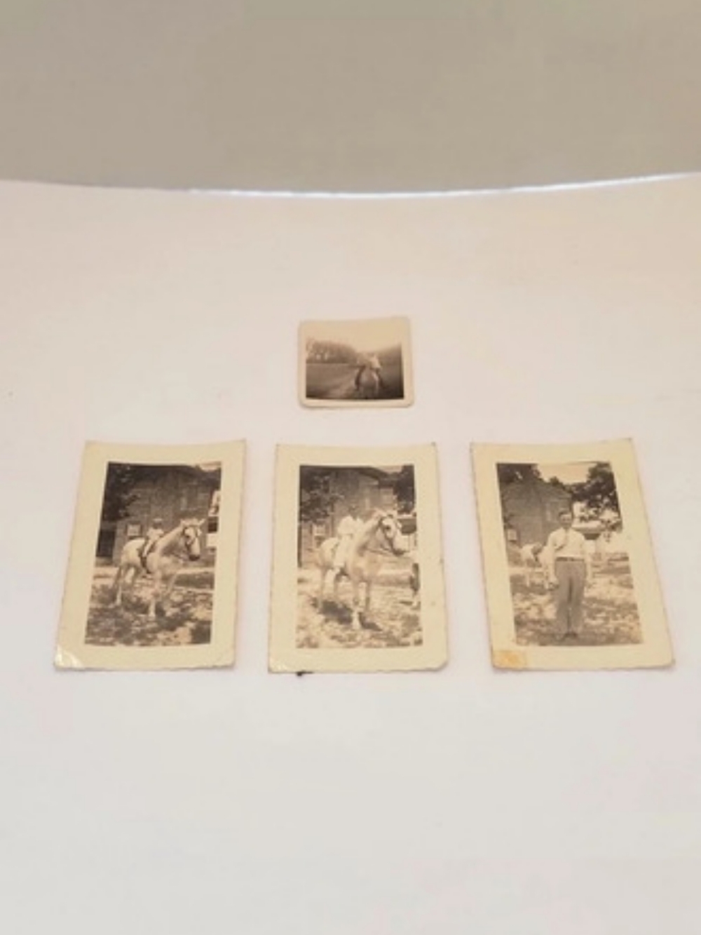 Vintage Equestrian Horse Rider Photo Prints Set